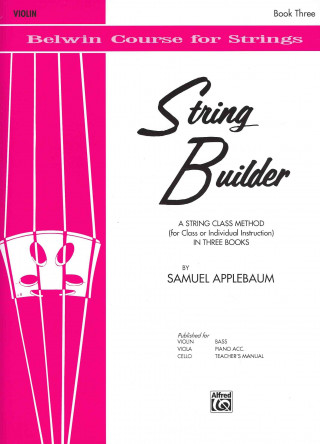 Книга String Builder, Bk 3: Violin Samuel Applebaum