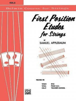 Książka First Position Etudes for Strings: Viola Samuel Applebaum