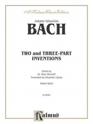 Kniha Two- And Three-Part Inventions Bach