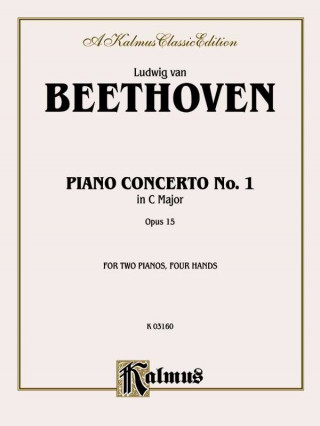 Kniha Piano Concerto No. 1 in C, Op. 15 Ludwig van Beethoven