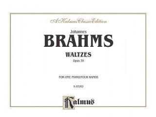 Kniha Waltzes, Op. 39 Johannes Brahms