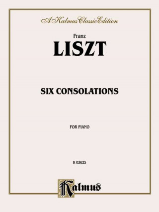 Kniha Six Consolations Franz Liszt