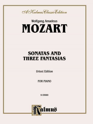 Carte Sonatas and Three Fantasias (Urtext) Wolfgang Mozart
