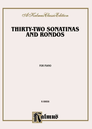 Livre Thirty-Two Sonatinas & Rondos (Kleinmichel) Alfred Publishing