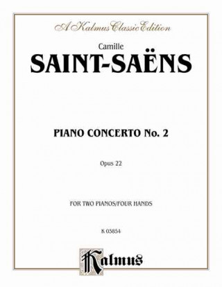 Kniha Piano Concerto No. 2 in G Minor, Op. 22 Camille Saint-Sa'ns