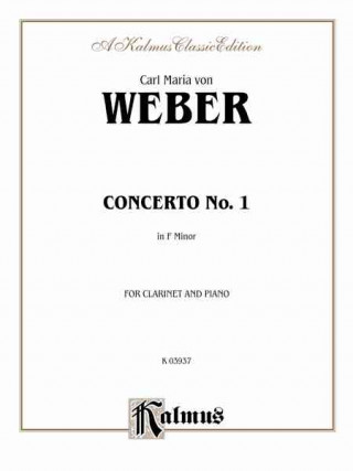 Carte Clarinet Concerto No. 1 in F Minor, Op. 73 (Orch.): Part(s) Carl Weber
