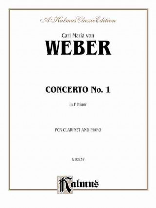 Książka Clarinet Concerto No. 1 in F Minor, Op. 73 (Orch.): Part(s) Carl Weber