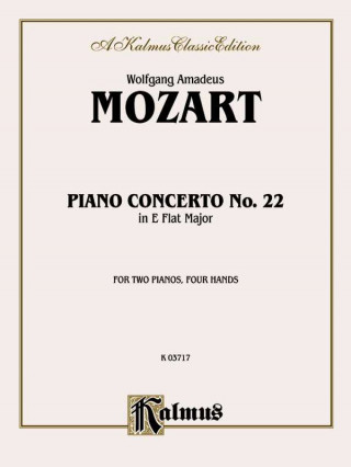 Könyv Piano Concerto No. 22 in E-Flat, K. 482 Wolfgang Mozart