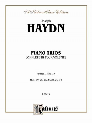 Kniha Trios for Violin, Cello and Piano, Vol 1: Nos. 1-6 Franz Haydn