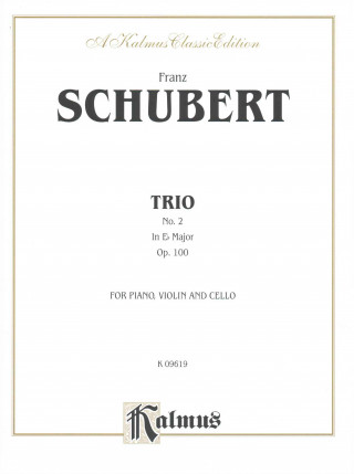 Livre Trio No. 2 in E-Flat Major, Op. 100: Piano, Violin, & Cello Franz Schubert