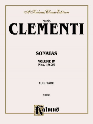 Book Piano Sonatas, Vol 4 Muzio Clementi