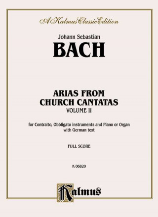 Książka Contralto Arias (12 Sacred), Vol 2: German Language Edition Johann Bach