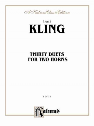 Książka Thirty Duets Henri Kling