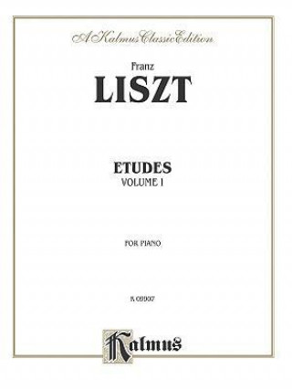 Libro Etudes, Vol 1 Franz Liszt