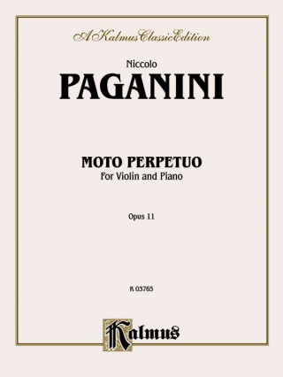 Carte Moto Perpetuo, Op. 11 Niccol Paganini