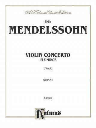 Kniha Violin Concerto, Op. 64 Felix Mendelssohn