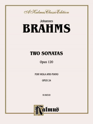 Könyv Two Sonatas, Op. 120 Johannes Brahms