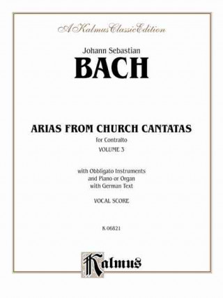 Książka Contralto Arias, Vol 3: 6 Sacred (German Language Edition) Johann Bach