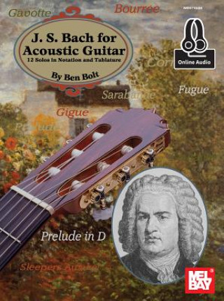 Kniha J.S. Bach for Acoustic Guitar Johann Sebastian Bach