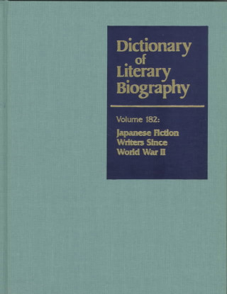 Książka Dictionary of Literary Biography: Japanese Fiction Writers Since WW II Van C. Gessel