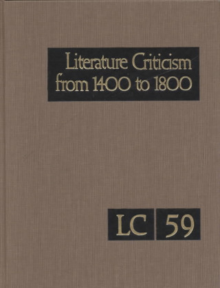 Könyv Lit Crit 1400-1800 59 Gale Group