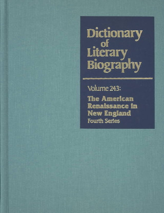 Libro Dictionary of Literary Biography: American Renaissance in New England 4th Series Wesley Mott