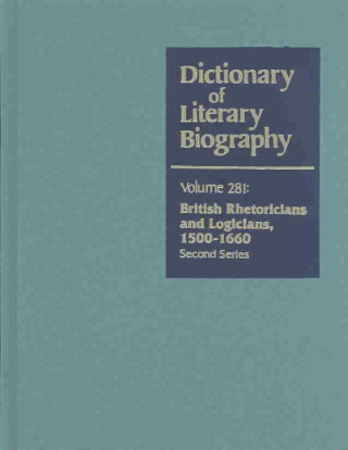 Könyv Dictionary of Literary Biography: British Logicians and Rhetoricians Matthew J. Bruccoli
