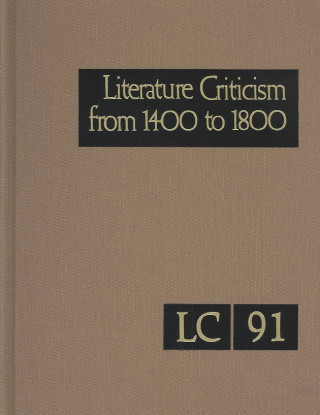 Kniha Literature Criticism from 1400 to 1800 Gale Group