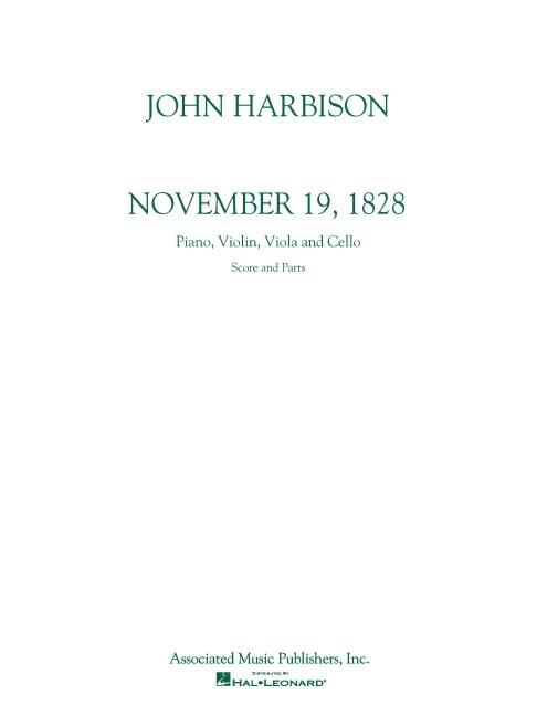 Book November 19, 1828: Score and Parts J. Harbison