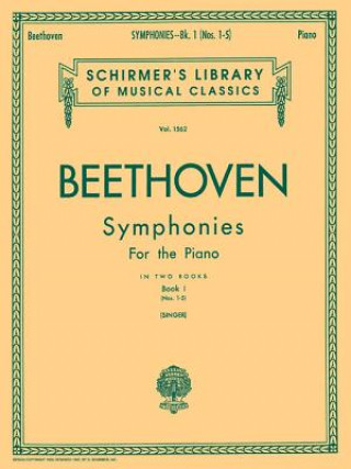 Kniha Symphonies - Book 1: Piano Solo Ludwig Van Beethoven