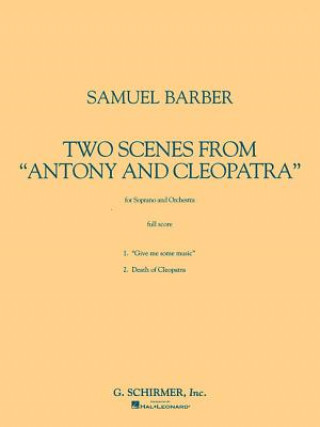Könyv Two Scenes from Antony and Cleopatra: Study Score S. Barber