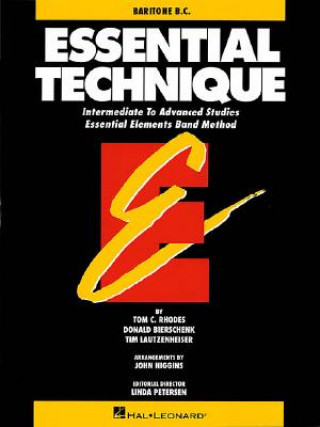 Book Essential Technique - Baritone B.C. Intermediate to Advanced Studies (Book 3 Level) Rhodes Biers