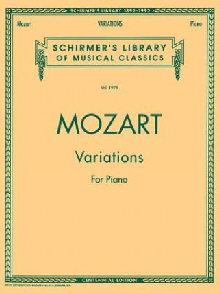 Kniha Mozart Variations for Piano Wolfgang Amadeus Mozart