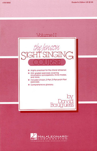 Książka The Jenson Sight Singing Course (Vol. II) Bauguess David