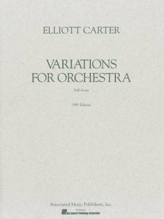 Książka Variations for Orchestra (1967): Study Score E. Carter