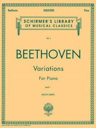 Carte Variations - Book 1: Piano Solo Ludwig Van Beethoven