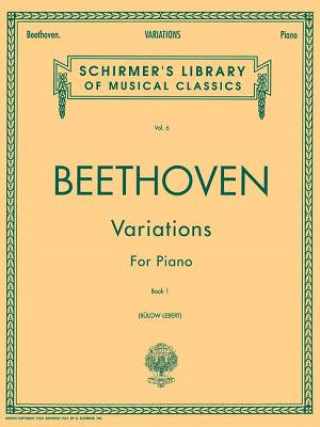 Livre Variations - Book 1: Piano Solo Ludwig Van Beethoven