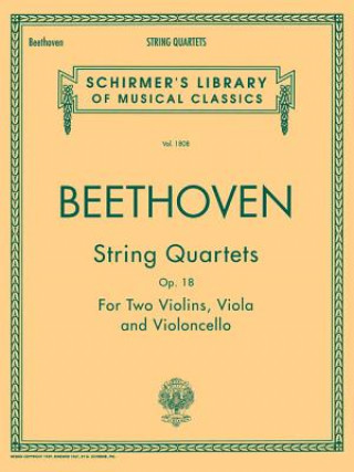 Knjiga String Quartets, Op. 18: Parts Ludwig Van Beethoven