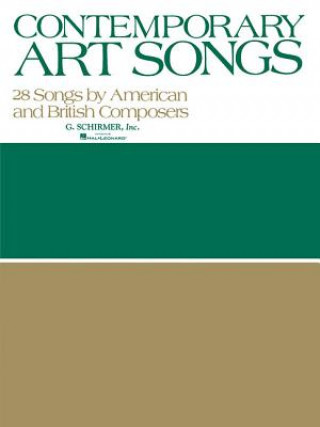 Book Contemporary Art Songs: 28 Songs by American and British Composers G Schirmer Inc