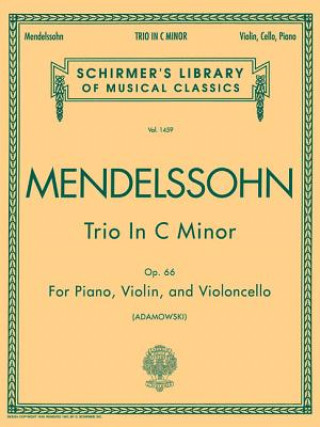 Carte Trio in C Minor, Op. 66: Score and Parts Mendelssohn Felix