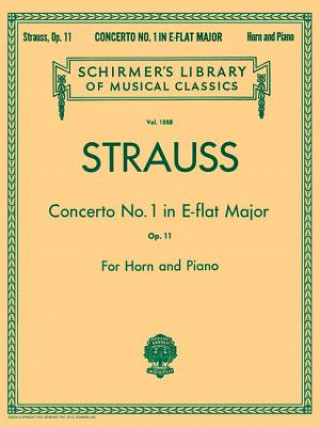 Carte CONCERTO NO. 1 IN E FLAT MAJOR, OP. 11 Richard Strauss