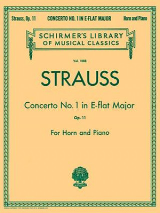 Buch CONCERTO NO. 1 IN E FLAT MAJOR, OP. 11 Richard Strauss