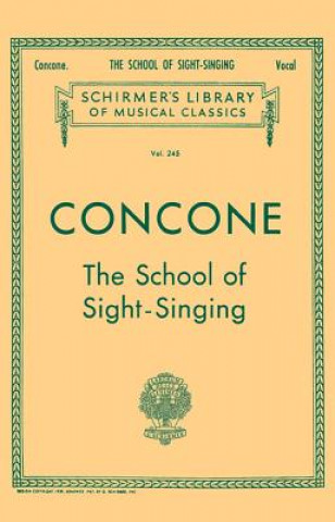 Buch School of Sight-Singing: Voice Technique Concone Joseph