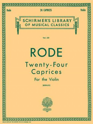 Книга 24 Caprices: Violin and Piano Rode Pierre