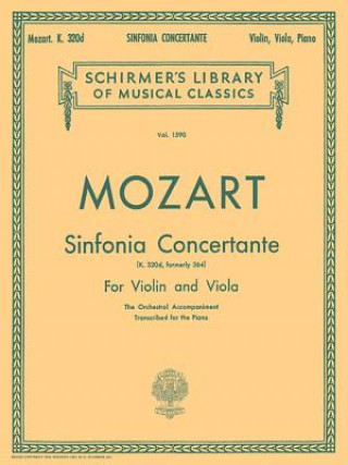 Kniha Sinfonia Concertante: Score and Parts Amadeus Mozart Wolfgang
