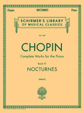 Kniha Nocturnes: Piano Solo Frederic Chopin
