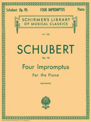 Carte 4 Impromptus, Op. 90: Piano Solo Franz Schubert