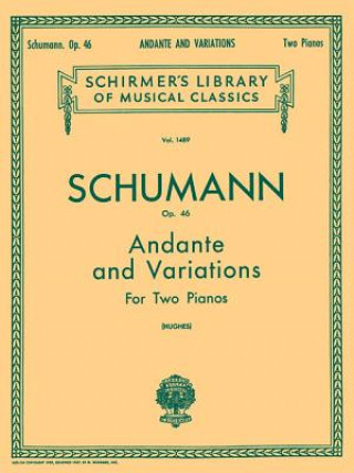 Carte Andante and Variations, Op. 46: Piano Duet Schumann Robert