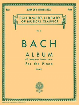 Libro Album (21 Favorite Pieces): Piano Solo Sebastian Bach Johann