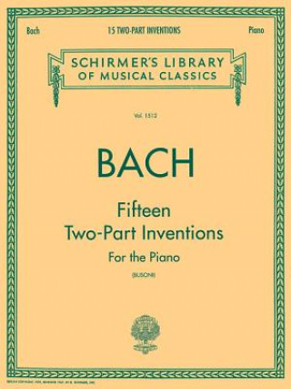 Könyv 15 Two-Part Inventions (Busoni): Piano Solo, Arr. Busoni Sebastian Bach Johann